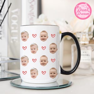 Baby Face Mug, Personalized Face Mug, Custom Photo Mug, Your baby Face Mug, Baby Face Mug For Mom Dad Grandma Birthday Gift,Mothers Day Gift