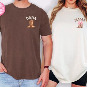 Dada of the Wild One Shirt, Cowboy Dad Rodeo Tee, Western 1st Birthday Family Shirt, First Rodeo Party Outfit, Matching Cowboy Shirt