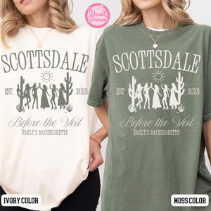 Scottsdale Bachelorette Party Shirt, Personalized Luxury Bachelorette Merch, Scottsdale Before The Veil Shirt, Custom Bachelorette Party Tee