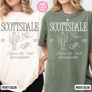 Scottsdale Bachelorette Party Shirt, Personalized Luxury Bachelorette Merch, Scottsdale Before The Veil Shirt, Custom Bachelorette Party Tee