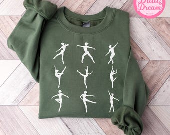Ballet Sweatshirt, Ballerina Sweater, Ballerina Hoodie, Dance Teacher Gift,Dance Mom Crewneck, Gift For Dancer, Shirt for Dancer, dance mama