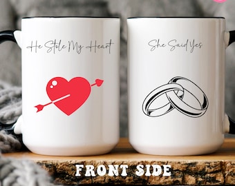 Personalisierte Paar Tassen Set, Paar Tassen Set, Geschenk für Paare, passende Paar Geschenke, personalisiertes Geschenk, Jubiläumsgeschenk, Hochzeitsgeschenk Tasse