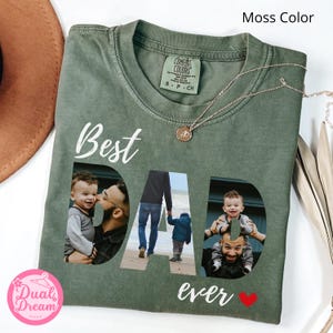 Benutzerdefiniertes DAD-Foto-Shirt, personalisiertes Vatertagsgeschenk, Papa-Foto-T-Shirt, individuelles Bildgeschenk für Papa, cooles Papa-T-Shirt, Papa-Geburtstagsgeschenk.
