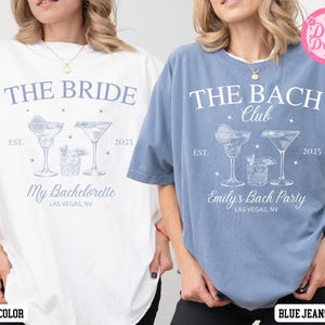 The Bach Club Bachelorette Party Comfort Color Shirt, Beach Shirt Social Club, Custom Bride Party Tee, Bridesmaid gift, Luxury Bachelorette.