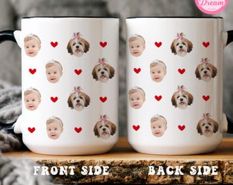 Personalized Baby Face Mug, Custom Photo Mug, Your baby Face Mug Mug For Mom Dad Grandma Birthday Gift Fathers Mothers Day Gift Pet Face Mug