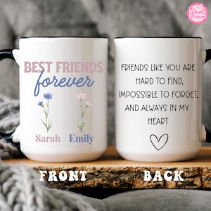 Personalized Best Friend Mug, Best Friend Gift, Custom Bestie Mug, Personalized Best Friend Gift, Friend Birthday, Christmas Friend Gift.