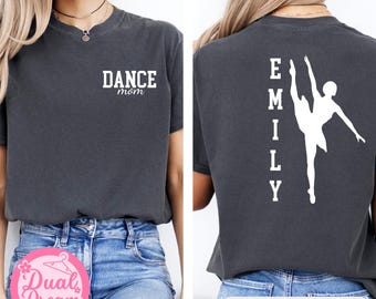 Personalized Dance Mom Sweatshirt with Kid Name,Ballet Mom Gift, Dance Mom Hoodie, Dance Lover Sweater, Custom Dance Mom Crewneck, Dance Mom