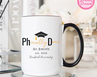 Doctoraatsafstudeercadeau 2025 Dr. Phd Grad Gepromoveerd Nieuwe arts Gepersonaliseerd doctoraat Aangepast toekomstig doctoraatscadeau Dr.