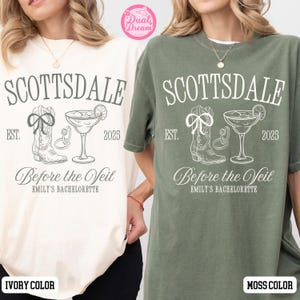 Scottsdale Bachelorette Party Shirt, Personalized Luxury Bachelorette Merch, Scottsdale Before The Veil Shirt, Custom Bachelorette Party Tee