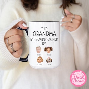 Custom Grandpa Grandma Mug,Custom Baby Face Mug,Grandpa Birthday Mug,Personalized Grandkids Photo Mug,Gift for Grandma, Grandpa, Aunt, Uncle