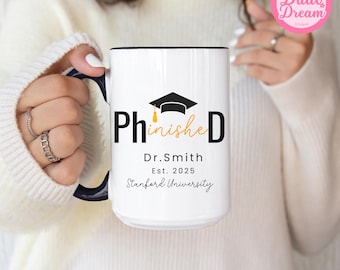Doctoraatsafstudeercadeau 2025 Dr. Phd Grad Gepromoveerd Nieuwe arts Gepersonaliseerd doctoraat Aangepast toekomstig doctoraatscadeau Dr.