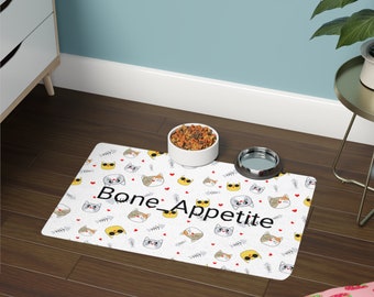 Cat Dog Non-Slip Pet Food Mat (12x18)