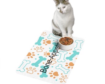 Cat Dog Pet Food Mat (12x18)