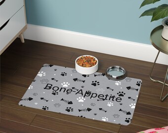 Cat Dog Non-Slip Pet Food Mat (12x18)