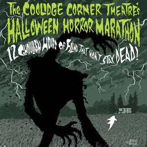 2017 Coolidge Corner Theatre Halloween Horror Marathon Night Of the Living Dead Poster by Mister Reusch