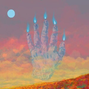 Time Stands Still Hand of Glory Signed Print by Mister Reusch