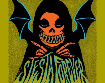 Siesta Forever New Halloween Signed Print by Mister Reusch