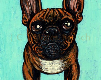 2015 French Bulldog Painting by Mister Reusch