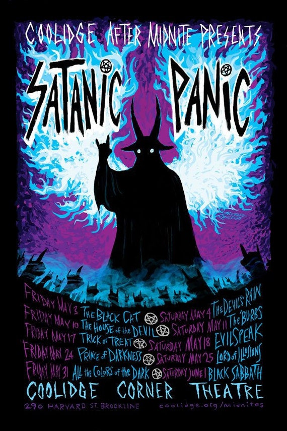 Coolidge After Midnite Satanic Panic Film Series Signed Poster Etsy