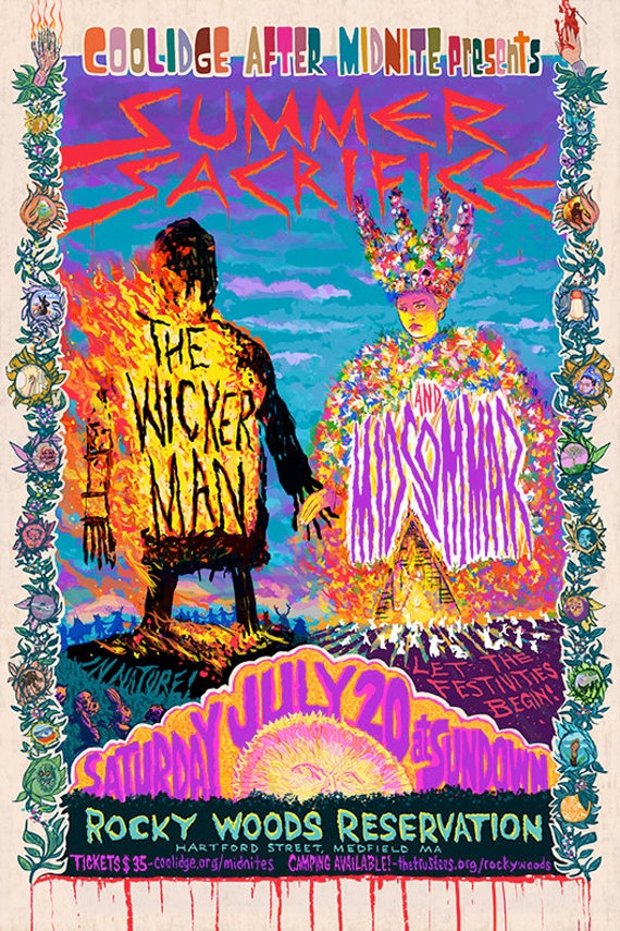 SUMMER SACRIFICE Wicker Man and Midsommar Event Poster by Mister