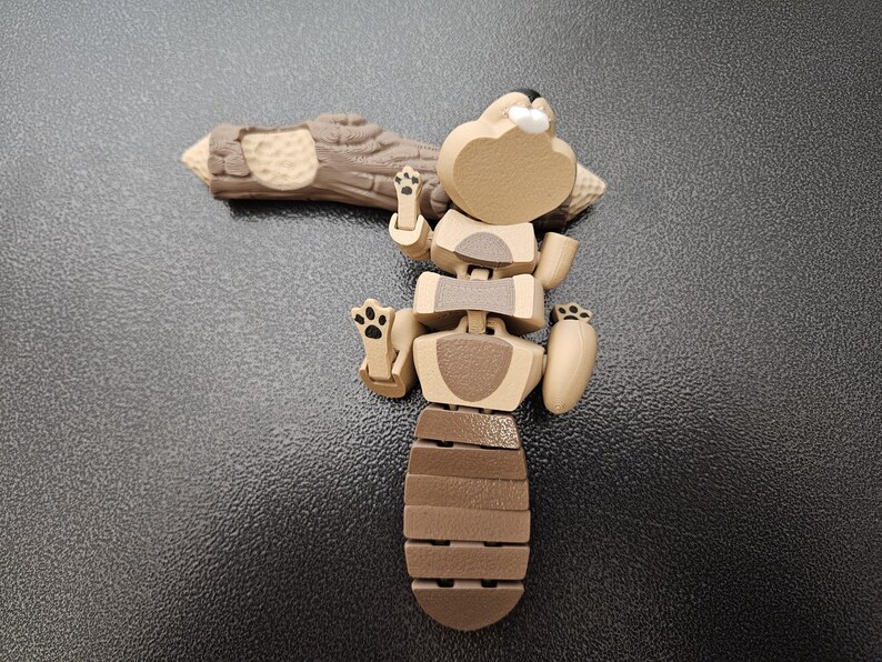 Beaver Fidget Toy – 3D Printed Articulated Figure | Magnetic Log ...