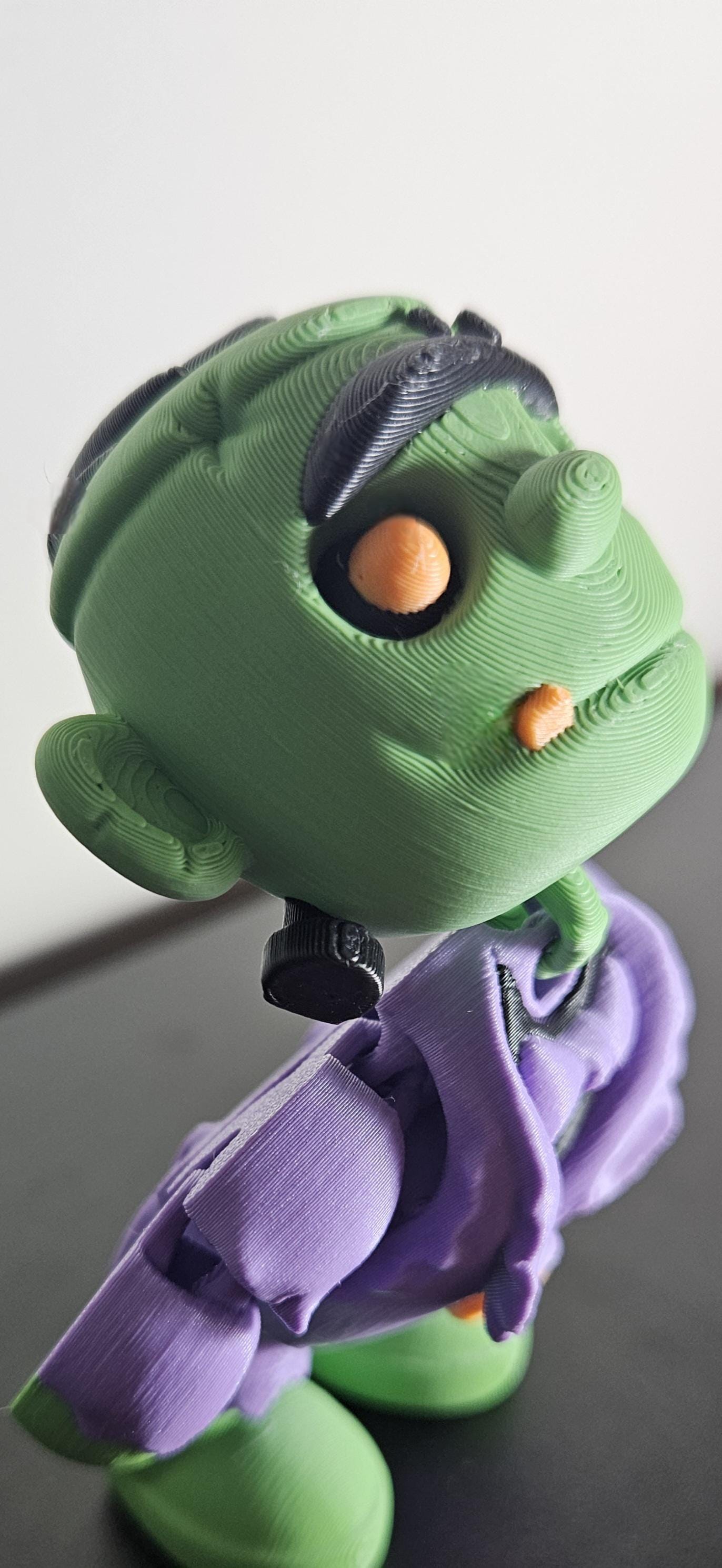 Frankenstein Flexi Toy – 3D Printed Articulated Halloween Figure ...