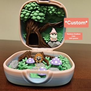 Minijuego de bosque impreso en 3D: Gnomo y erizo de juguete de bolsillo imagen 6