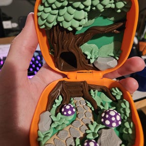 Minijuego de bosque impreso en 3D: Gnomo y erizo de juguete de bolsillo imagen 10