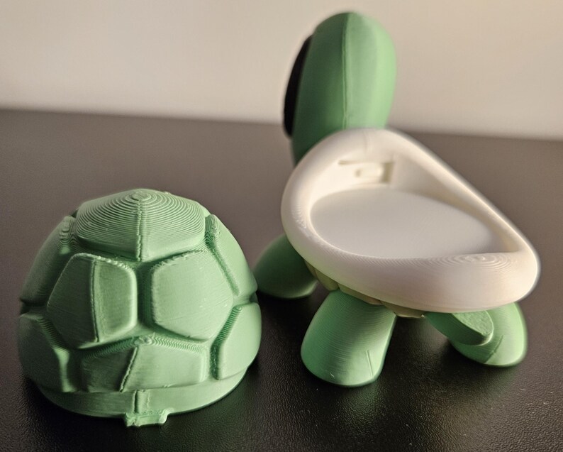 Turtle Fidget Toy – 3D Printed Articulated Tortoise | Removable Shell ...