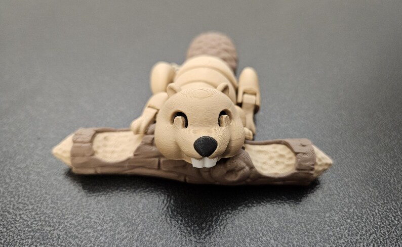 Beaver Fidget Toy – 3D Printed Articulated Figure | Magnetic Log ...