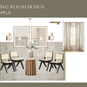 Custom Virtual Interior Design Services - 1 Room | E-Design| Room Design | Mood Board