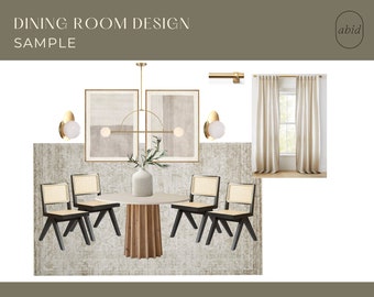Custom Virtual Interior Design Services - 1 Room | E-Design| Room Design | Mood Board