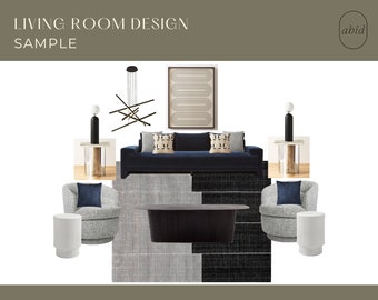 Custom Virtual Interior Design Services - 1 Room | E-Design| Room Design | Mood Board