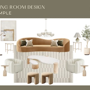 Custom Virtual Interior Design Services - 1 Room | E-Design| Room Design | Mood Board