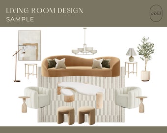 Custom Virtual Interior Design Services - 1 Room | E-Design| Room Design | Mood Board