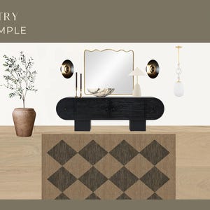 Custom Virtual Interior Design Services - 1 ENTRY | E-Design| Room Design | Mood Board