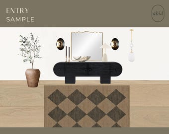 Custom Virtual Interior Design Services - 1 ENTRY | E-Design| Room Design | Mood Board