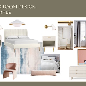 Custom Virtual Interior Design Services - 1 Room | E-Design| Room Design | Mood Board