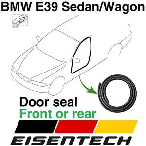 BMW E39 Sedan & Wagon Door Seal: Velvet Rubber Weather Strip
