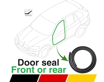 2007-2013 BMW X5 E70 Door Seal Edge Protector: Rubber Weatherstrip Replacement, Rear Right