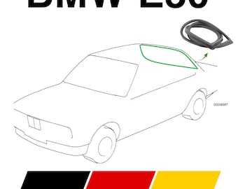 1982-1992 BMW E30 Rear Window Seal Rear Glass Seal, Coupe - Sedan 51311972249