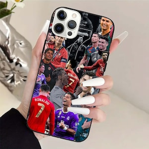 Coque de portable Cristiano Ronaldo, coque de portable CR7 Portugal, coque de portable pour iPhone 15 14 13 12 11 XR XS 8 7, coque de portable Ronaldo Siuu