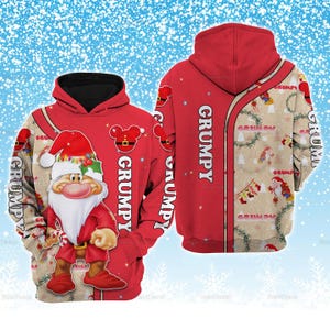 Grumpy Hoodie, Disney Grumpy Christmas Shirt, Grumpy Seven Dwarfs Shirt, Grumpy Snow White Family Shirt, Christmas Hoodie, Snow White Xmas