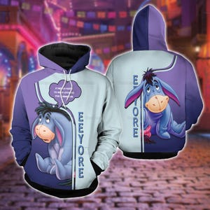 Eeyore Cute Hoodie, Eeyore Crewneck Sweatshirt, Winnie-the-Pooh Hoodie, Funny Eeyore Shirts, Eeyore Trendy Hoodie