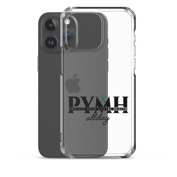 Mental Health Clear iPhone Case, PYMH Design