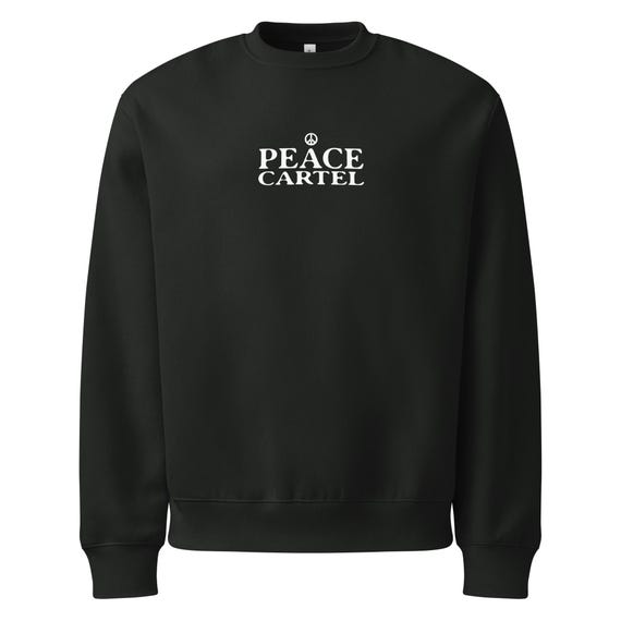 Peace Cartel Oversized Fleece Unisex Sweatshirt • Cozy Everyday Sweater • Mental Wellness Inspired Apparel • Minimalist Streetwear