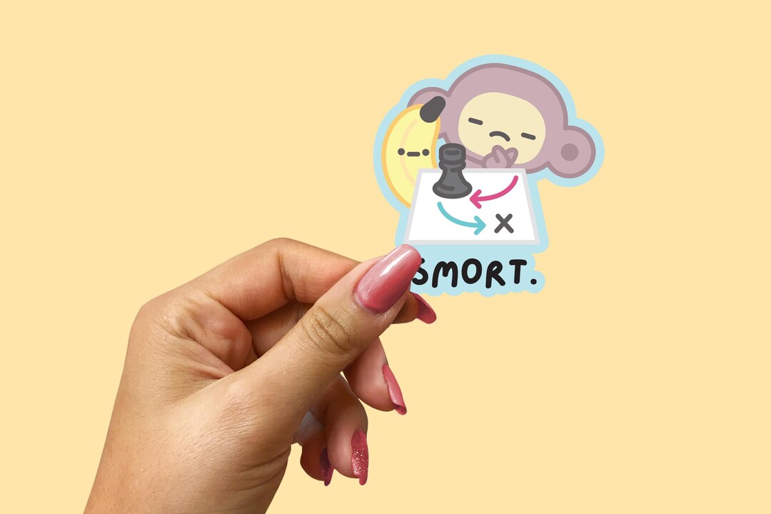 Sticker Smart User Smart. Sticker, Monkey Sticker, Laptop Sticker, Stationary Sticker ...