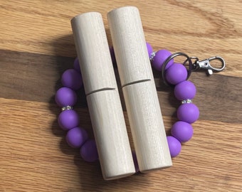 MINI Knot Grippers wristlet keychain making wood pair 1.5mm - 2mm cord mini edition
