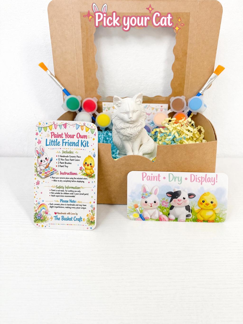 Paint Your Own Ceramic Cat Kit – DIY Craft Activity for Kids - Etsy