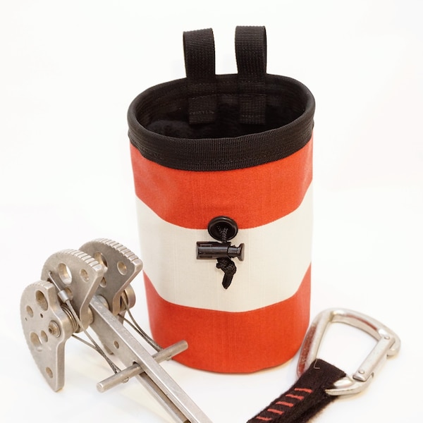 Cat in the Hat, Hand Crafted Chalk Bag and Belt. Rock Climbing, Gym Climbing, Outdoor Climbing, Bouldering